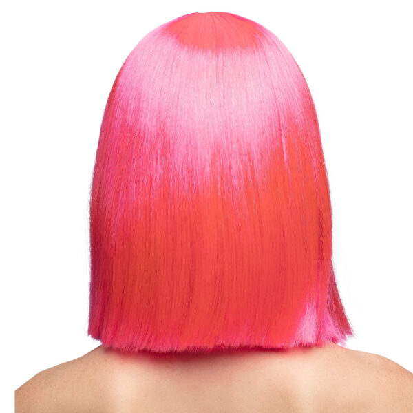 Neon Pink Dance Wig - Image 2