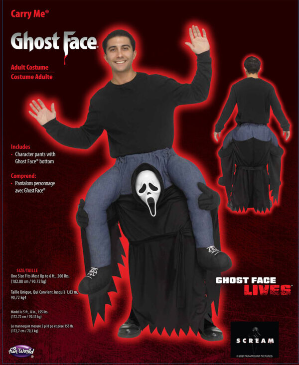 Carry Me® Ghost Face® Adult Costume - Image 3