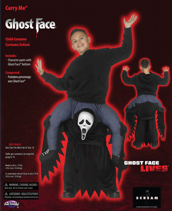 Carry Me® Ghost Face® Child Costume - Image 3