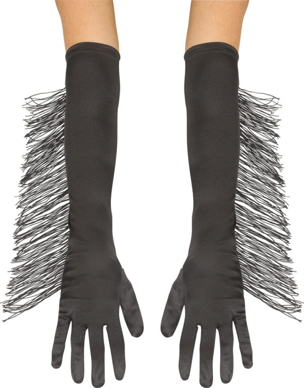 Fringe Long Gloves 3 Asst - Image 2