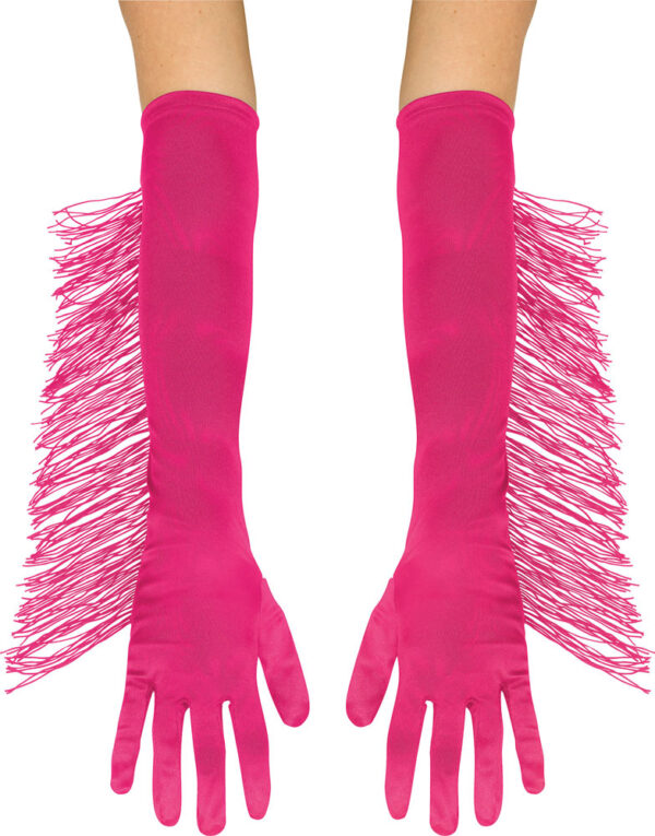 Fringe Long Gloves 3 Asst - Image 3