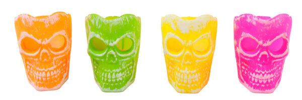 Summerween Skull Votive With Tea Light - Image 2