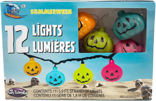 Summerween Rainbow Pumpkin String Lights - Image 2