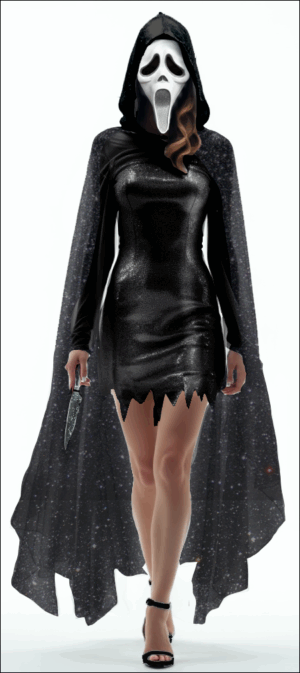 30th Anniversary Ghost Face® Black Costume (S)