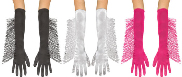 Fringe Long Gloves 3 Asst