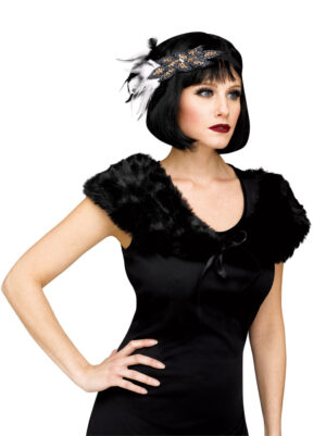 Flapper Stole Black