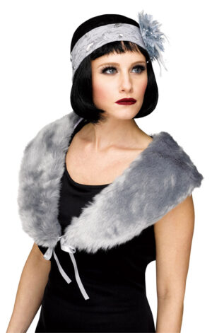 Flapper Stole Grey