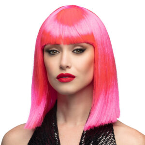 Neon Pink Dance Wig