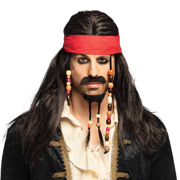 Tobias Wig with Bandana; Moustache & Beard