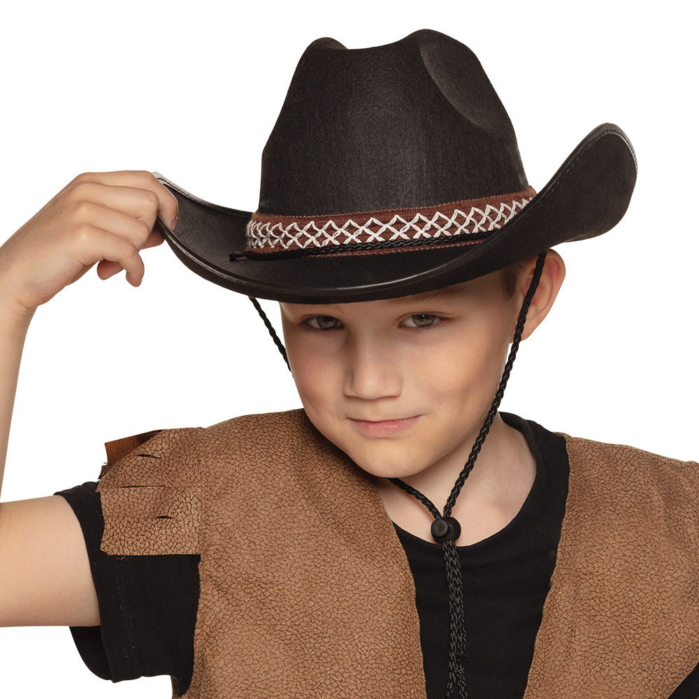 Black Child Cowboy Hat – Felt, Hats – Palmer Agencies Ltd