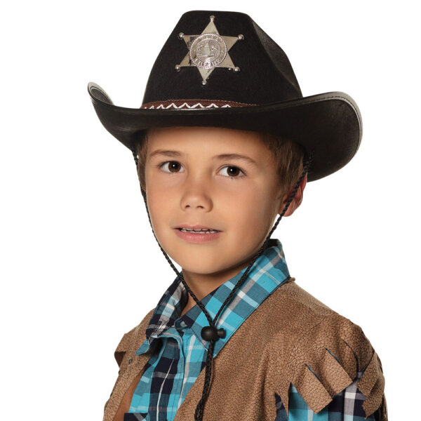 Child Black Sheriff Hat