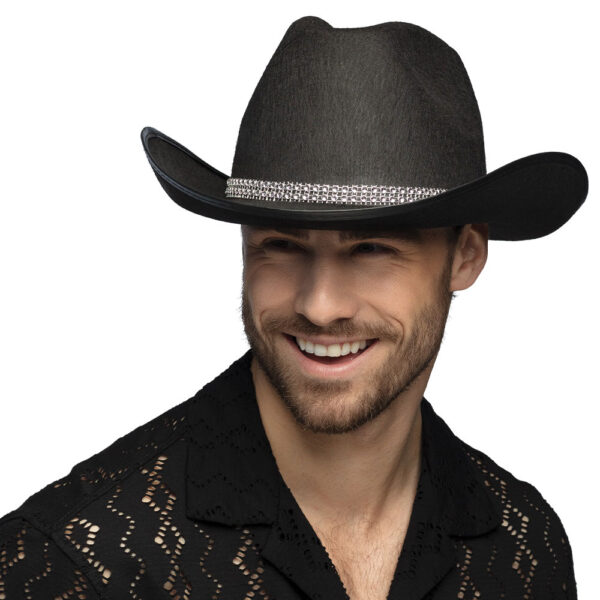 Black Daisy Cowboy Hat