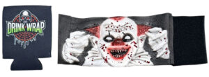 Scary Clown Drinkwrap