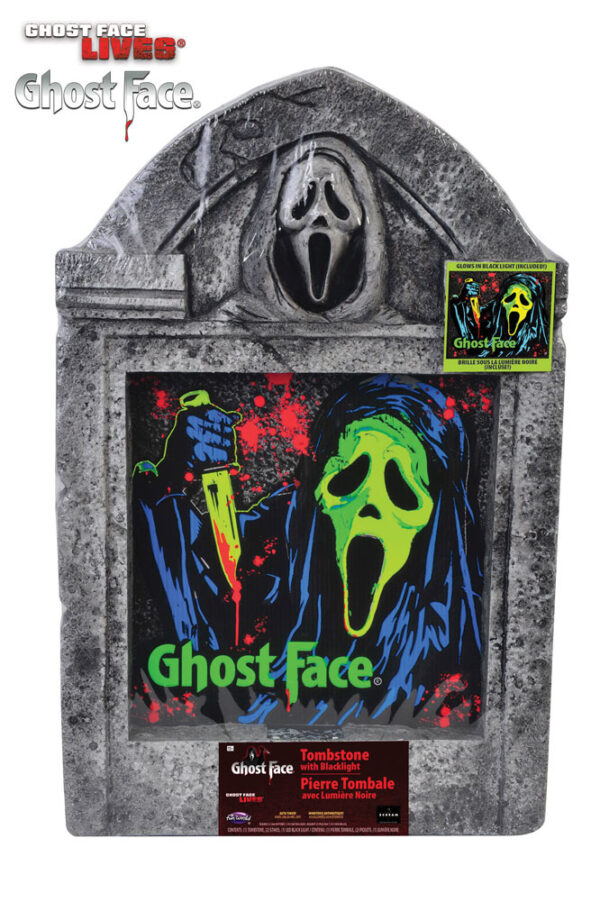 Ghost Face® Black Light Tombstone (53cm)