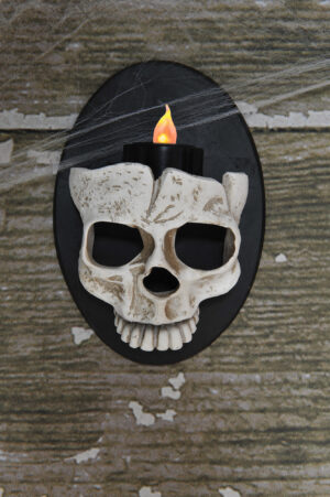 Skull Wall Sconce (15cm)