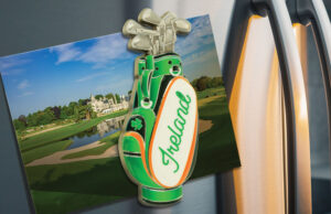 Ireland Golf Bag UV Printed Metal Magnet