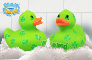 Ireland Shamrock Rubber Duck 10.5cm