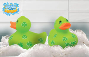 Ireland Shamrock Rubber Duck 7.5cm