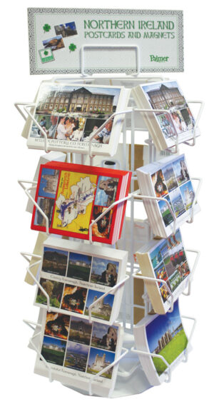 16 View Postcard 4 Sided Counter Stand Free On Loan