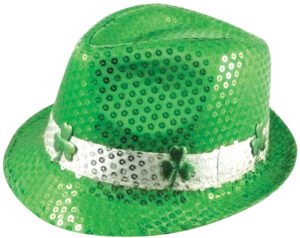Shamrock Sequin Gangster Hat